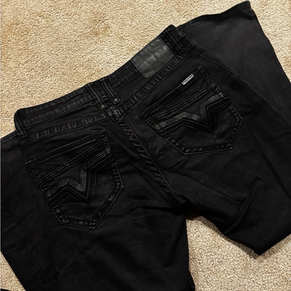SOLD Buckle Men's Relaxed Black Jeans